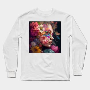 flowery Long Sleeve T-Shirt